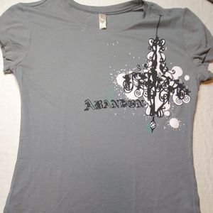 Abandon Band Concert Tee with Autographs on Back XL